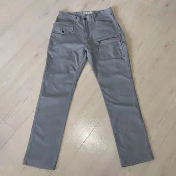 AVIREX 남성용 스트레치 도비 8 포켓 카고 팬츠 L 사이즈 그레이