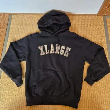 XLARGE 블랙 후드티 S 사이즈
