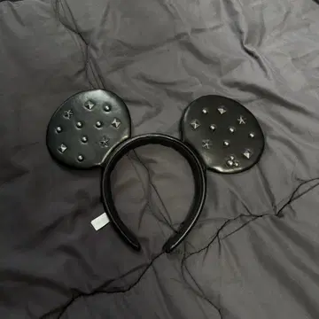 블랙 미키마우스 귀 모양 머리띠