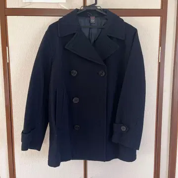 캔디 슈거 네이비 피 코트