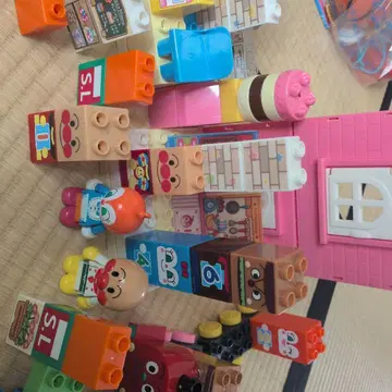 호빵맨 케이크 가게 블록 세트