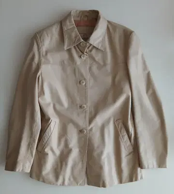 고급 라무 가죽 자켓 스페인산 베이지 L 사이즈