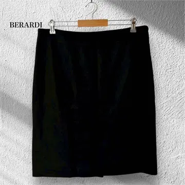 베랄디 [ T8 ] 랩 스커트 블랙 무지 심플 안감 있음 큰 사이즈