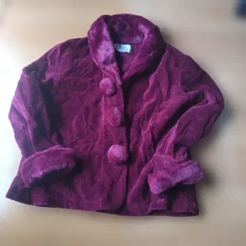 제프리 풀비마리 버건디 플리스 자켓 M