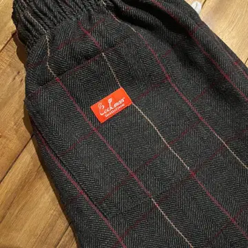 Cookman 체크 무늬 이지 팬츠