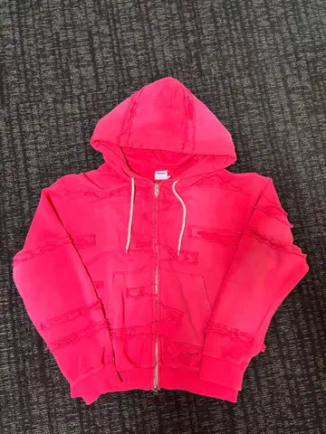 wishforever 더블 지퍼 후드티