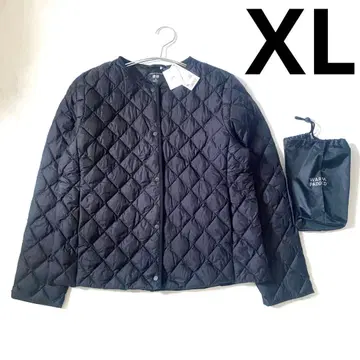 새상품 UNIQLO 유니클로 퍼프 테크 퀼팅 자켓 블랙 XL