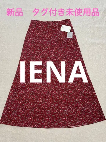 [택 포함 새상품] SLOBE IENA 플레어 스커트 40 와인