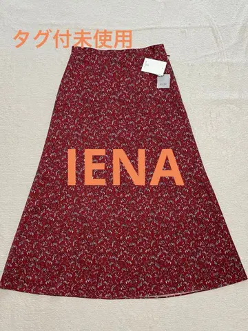 [택 포함 새상품] SLOBE IENA 플레어 스커트 40 와인