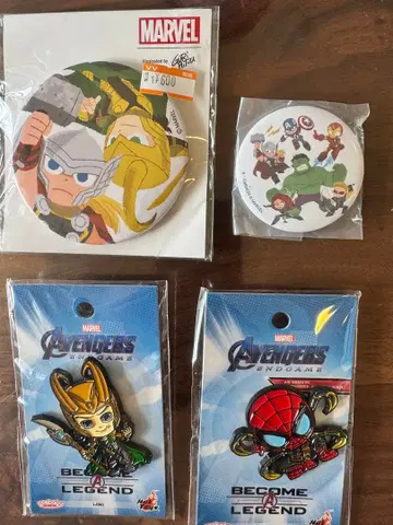 코스베이비 어벤져스 핀 배지 스파이더맨 토르 로키