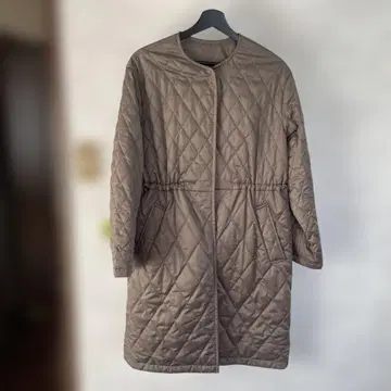 자유구 새상품 리버서블 퀼팅 롱 코트 38