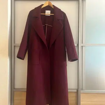studious 버건디 롱 코트 M 사이즈