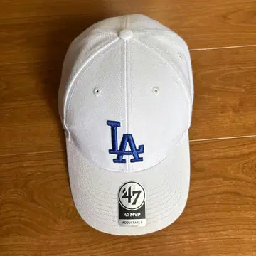 47 MVP LA 로고 야구 모자 화이트
