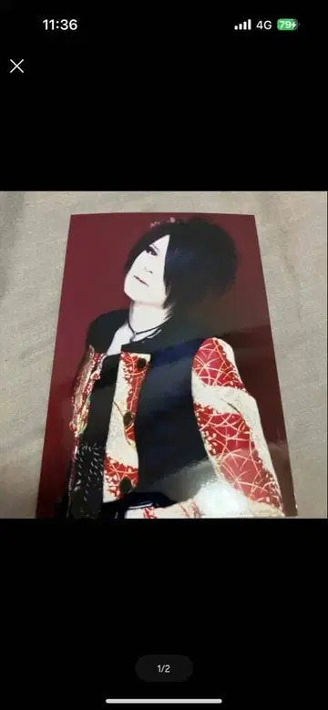 kagrra 잇시 솔로 시키 프로젝트 아티스트 사진 새상품급 엽서 사이즈