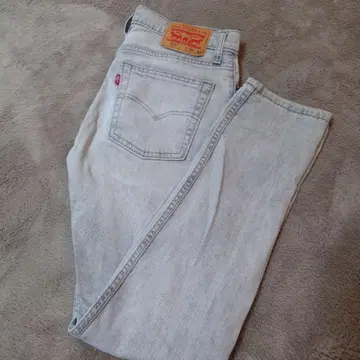 리바이스 아이스 그레이 테이퍼드 데님 청바지 510