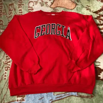 70s Russell Athletic GEORGIA 맨투맨 XL 금색 택