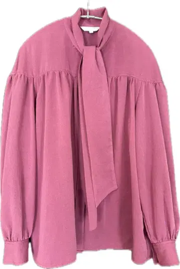 PLST 핑크 리본 포함 긴팔 셔츠 S