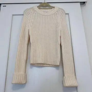 WANDERSON 아이보리 리브 스웨터 S