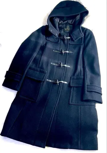 나노 유니버스 네이비 더플 코트 후드 부착