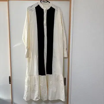 AgaAwd 롱 셔츠 원피스 F 화이트 블랙