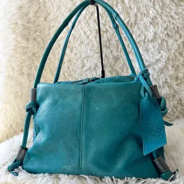 힐앤드투 가죽백 터콰이즈 블루 천연 가죽 숄더백