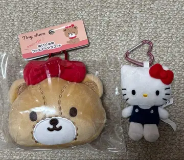 타이니 참 봉제 인형 지퍼 마스코트 & 키티 봉제 인형 마스코트