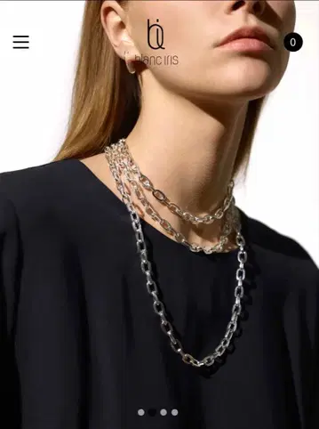 BLANC IRIS 블랑이리스 B 체인 네크리스