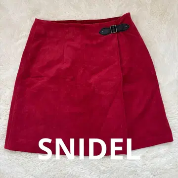 snidel 빨간색 스커트 스나이델