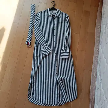 TOMMY HILFIGER 스트라이프 셔츠 원피스 S