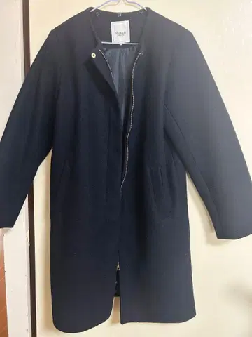 테치치 테라스 롱 코트 네이비