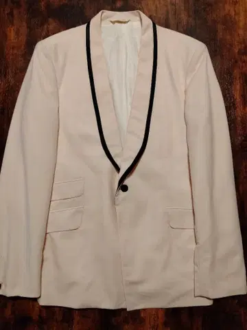 [랙앤본] 턱시도 스타일 자켓 아이보리 울 100% 44