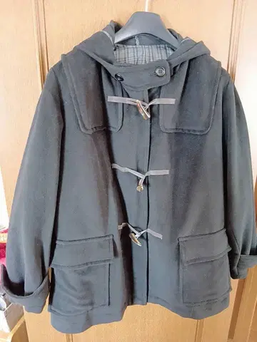 블랙 더플 코트 6L