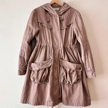 axes femme 모즈 코트 핑크 베이지