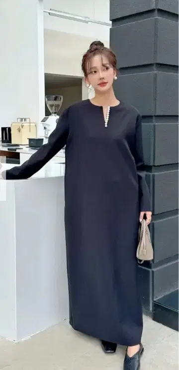 birthdaybash 진주 네크 드레스