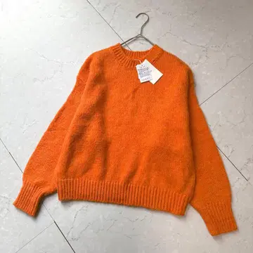 새상품 Ungrid 컬러 모헤어 혼방 루즈 니트 F 오렌지