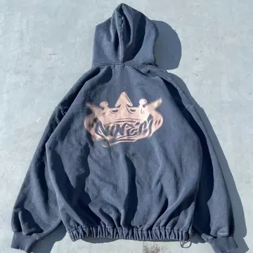 9090 모션 킹 로고 벌룬 후디