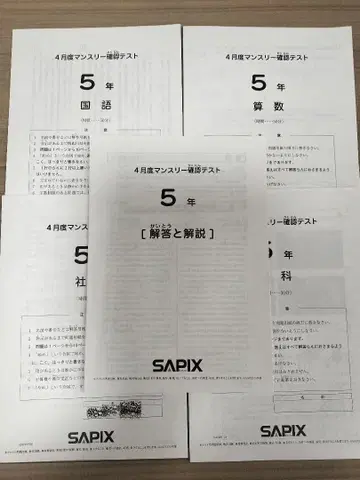 사피 5학년 4월 먼슬리 확인 테스트