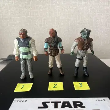 스타 워즈 올드 케너 피규어 3체 1982~83년