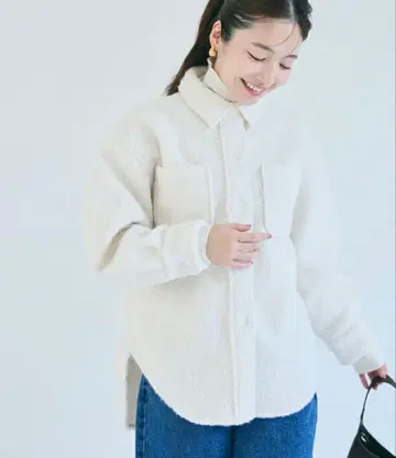 coca 푸들 보아 자켓 white