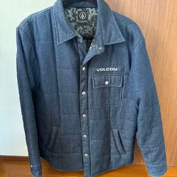 VOLCOM 데님풍 퀼팅 자켓 L