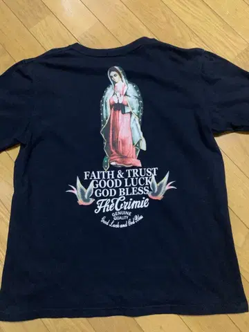 THE CRIME 성모 마리아 T셔츠 L사이즈