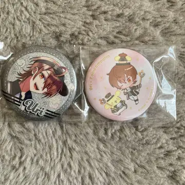 컬러풀 피치 유리 캔뱃지