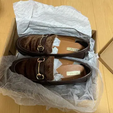 새상품급 니코앤드 퍼 포함 로퍼 통굽 밑창 브라운 L 사이즈