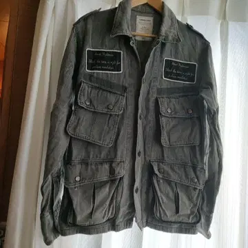 CONNECTERS 밀리터리 자켓 S 그레이