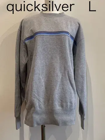 quicksilver 로고 맨투맨 그레이