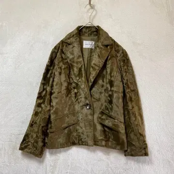 Prima Classe/테일러드 자켓/38/인조 모피 카키