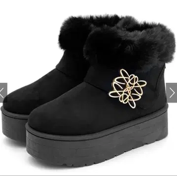 새상품 모노그램 통굽 숏 어그 부츠 24.5