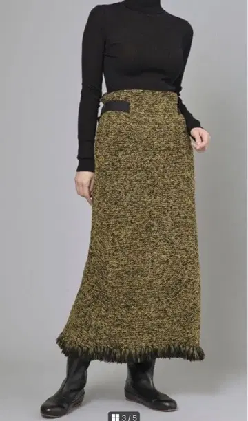 스타일링 트위드 스커트