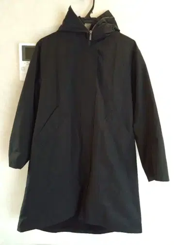 미즈이로 인드 후드 부착 보아 후드 코트 블랙 새상품급 프리 사이즈