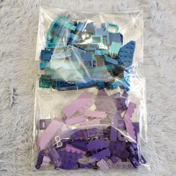 레고 블록 세트 파랑 보라색